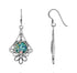 Floral Roman Glass Earrings